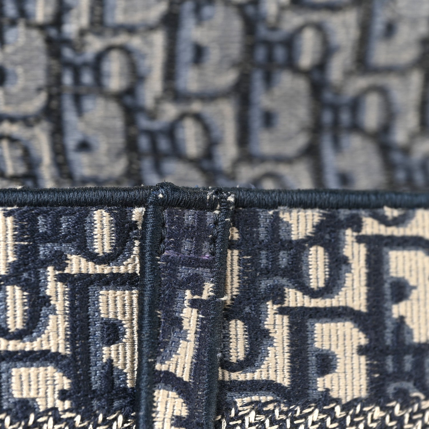 Christian Dior Oblique Slim Saddle Pouch Blue 11 of 12