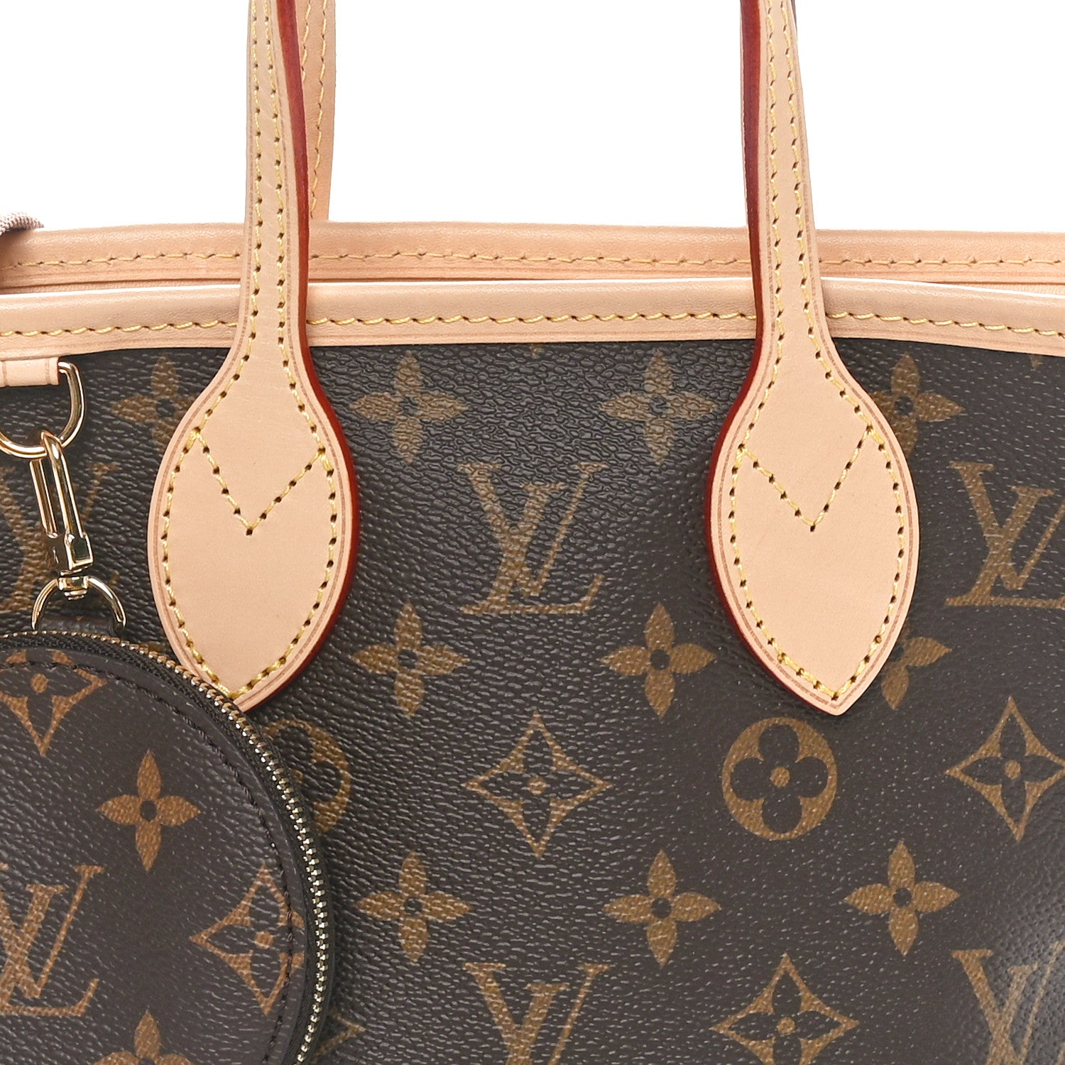 Louis Vuitton Monogram Neverfull BB Beige 5 of 10