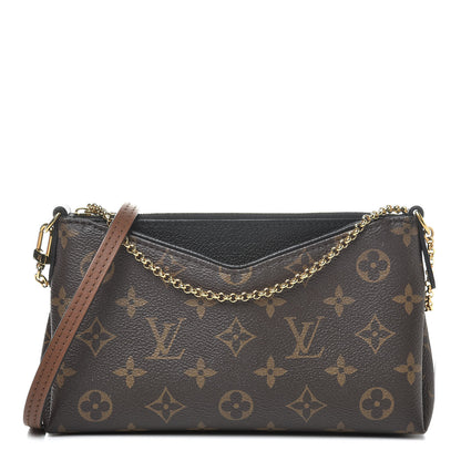 Louis Vuitton Monogram Pallas Clutch Black 1 of 13