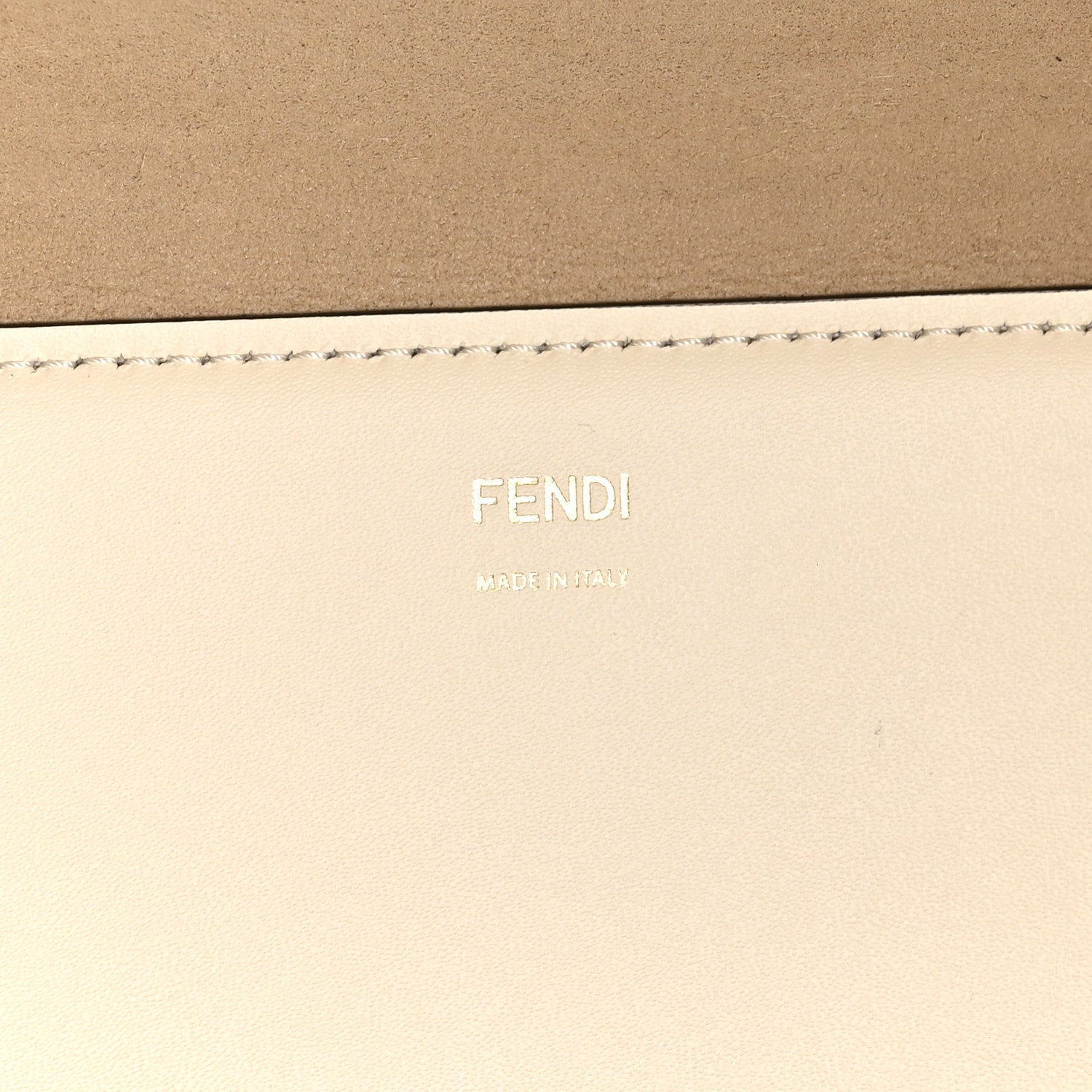Fendi Vitello King Plexiglass Logo Embossed Large Fendi Sunshine Shopper Tote White Ice 6 of 9