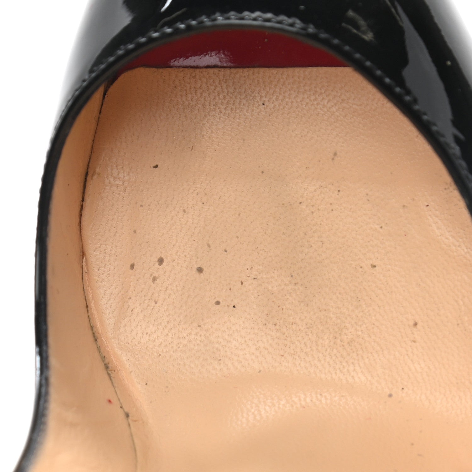Christian Louboutin Patent New Very Prive 120 Pumps 35.5 Black Red 12 of 12