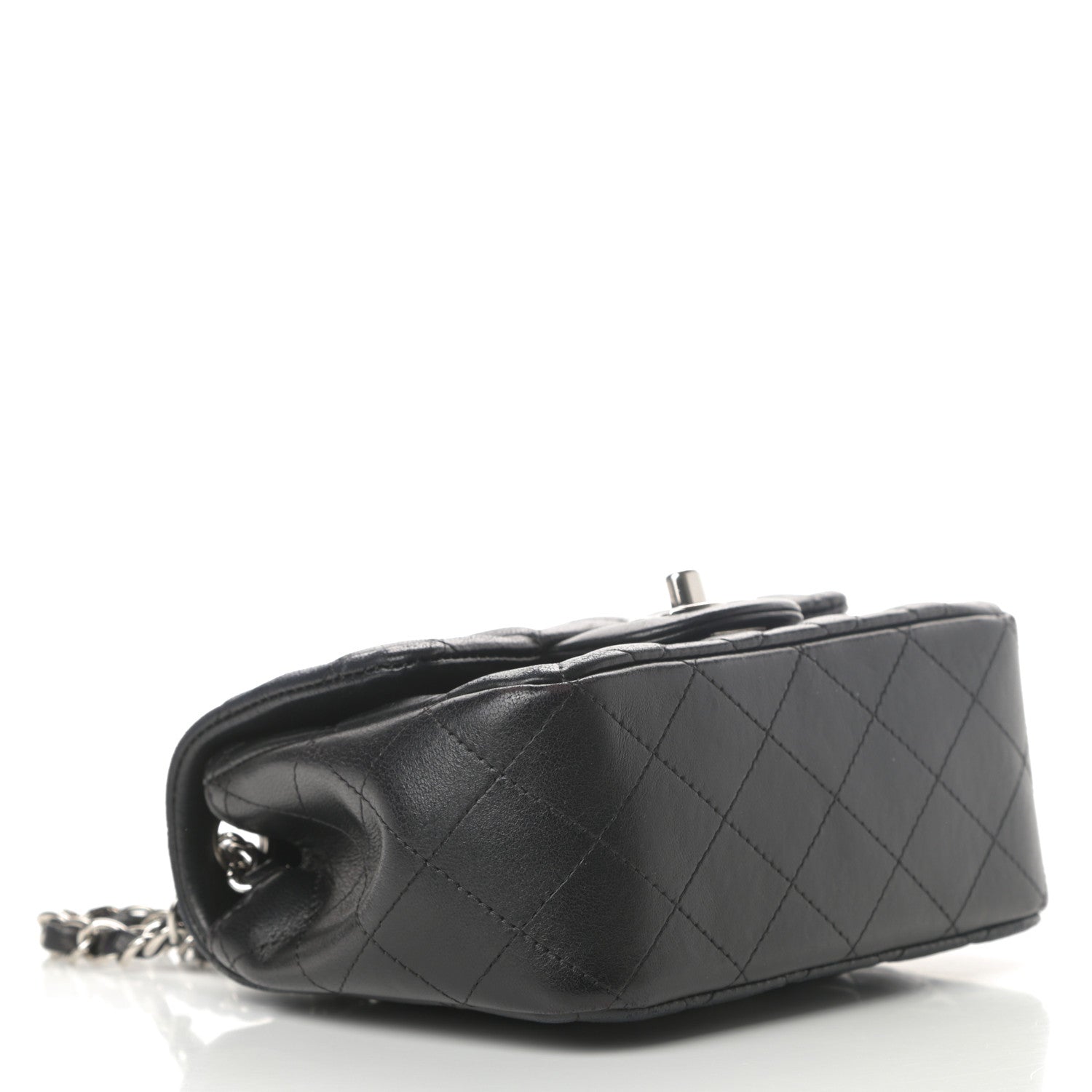 Chanel Lambskin Quilted Mini Square Flap Black 4 of 17
