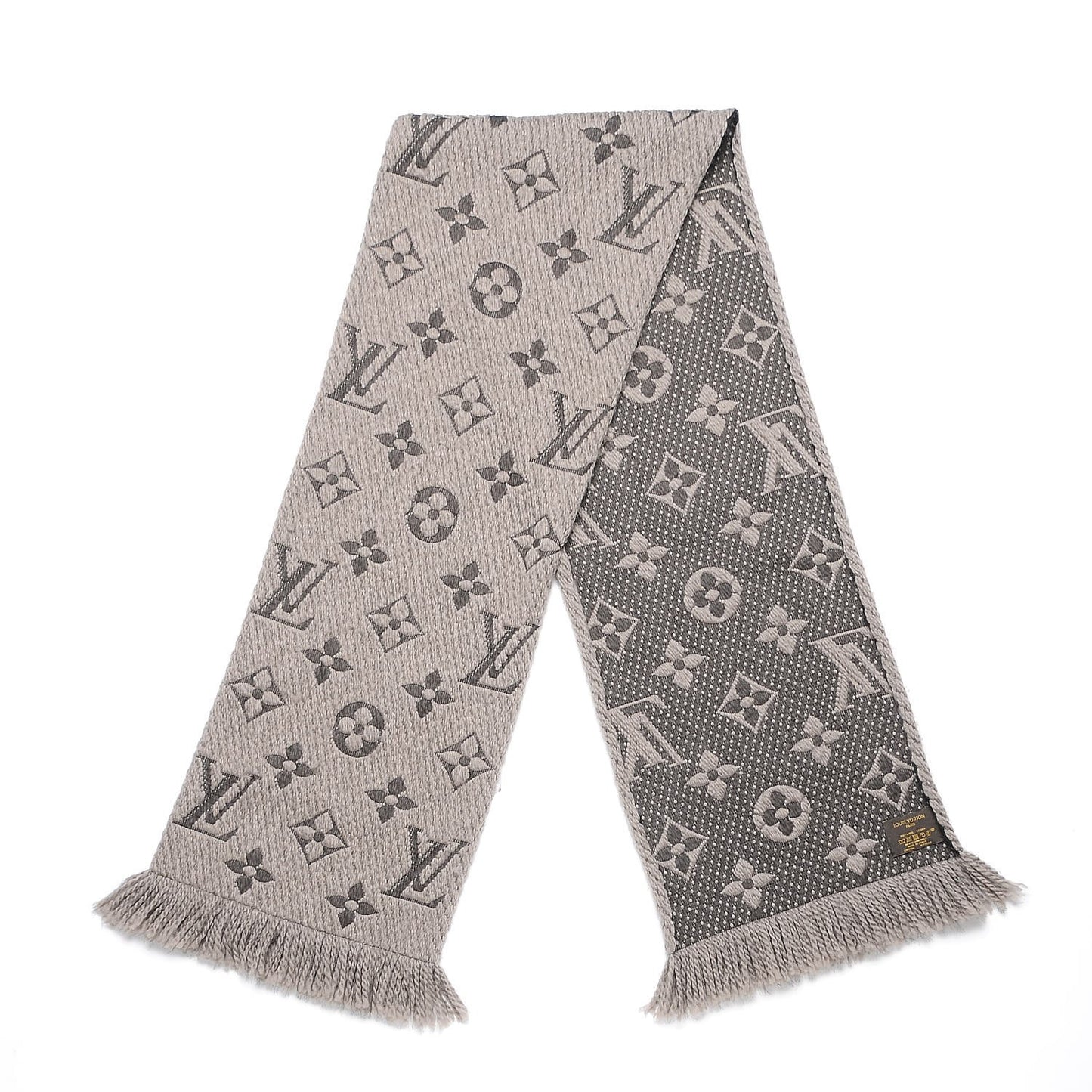 Wool Silk Logomania Scarf Verone