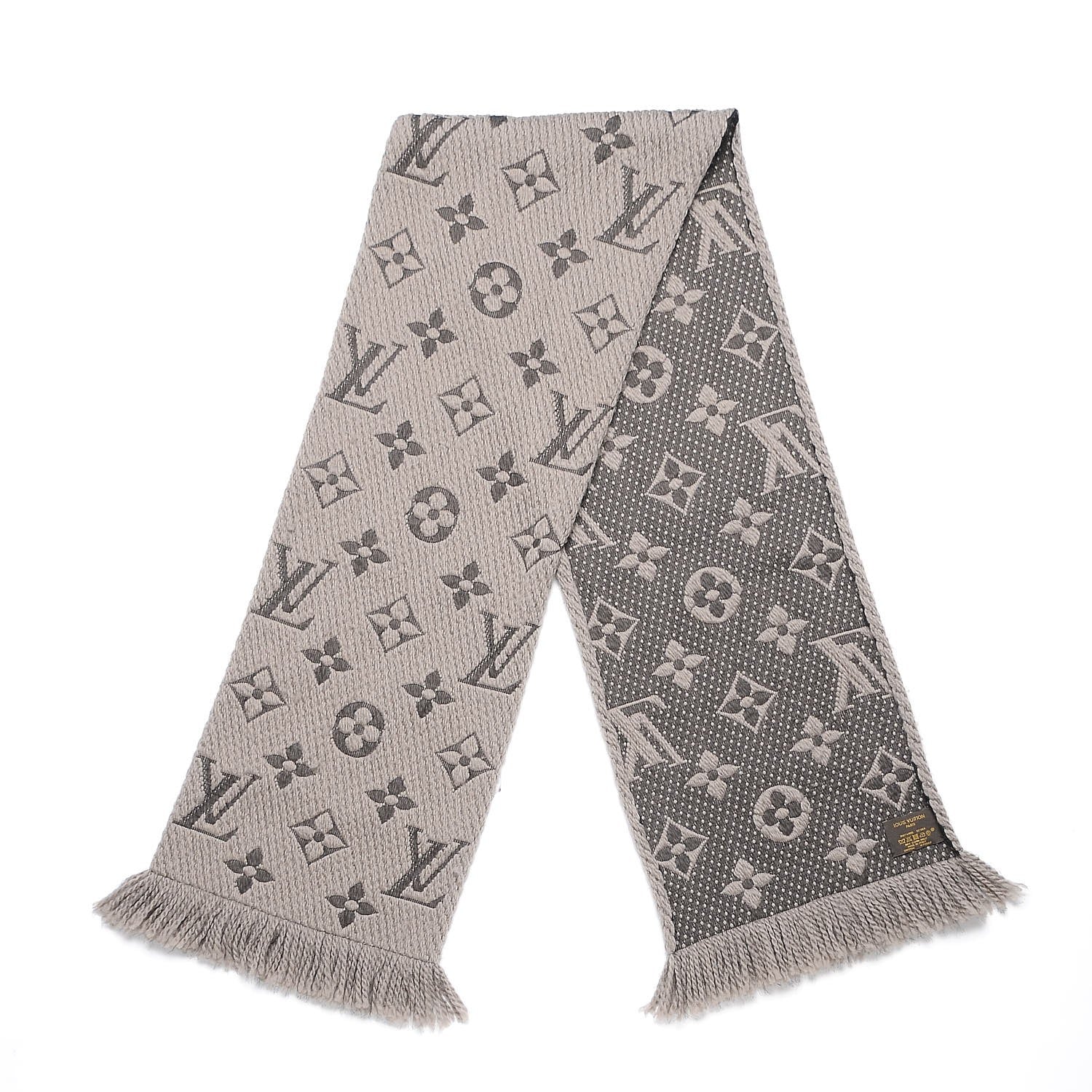 Louis Vuitton Wool Silk Logomania Scarf Verone 3 of 4