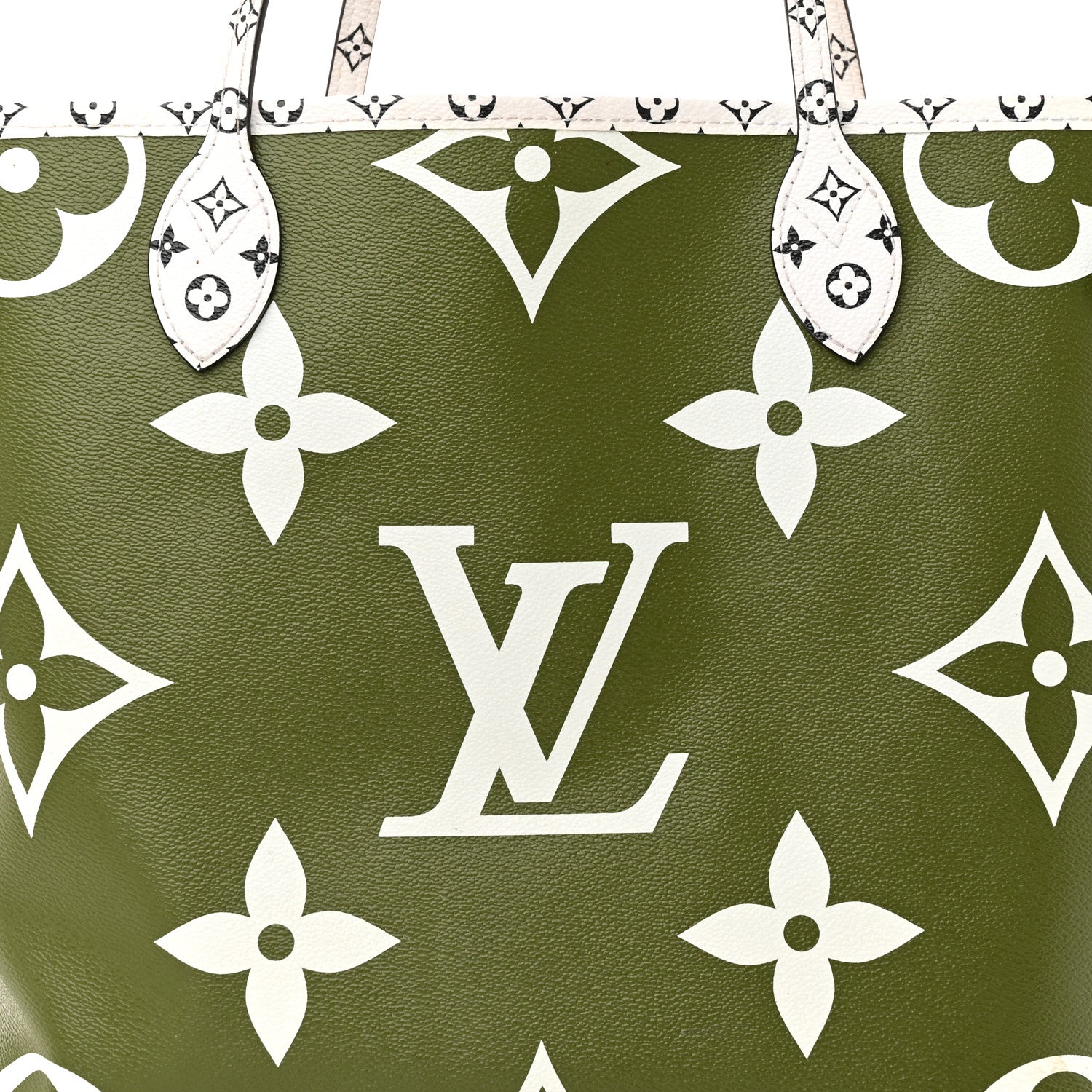 Louis Vuitton Monogram Giant Neverfull MM Kaki 10 of 17