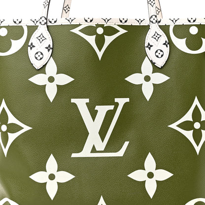 Louis Vuitton Monogram Giant Neverfull MM Kaki 10 of 17