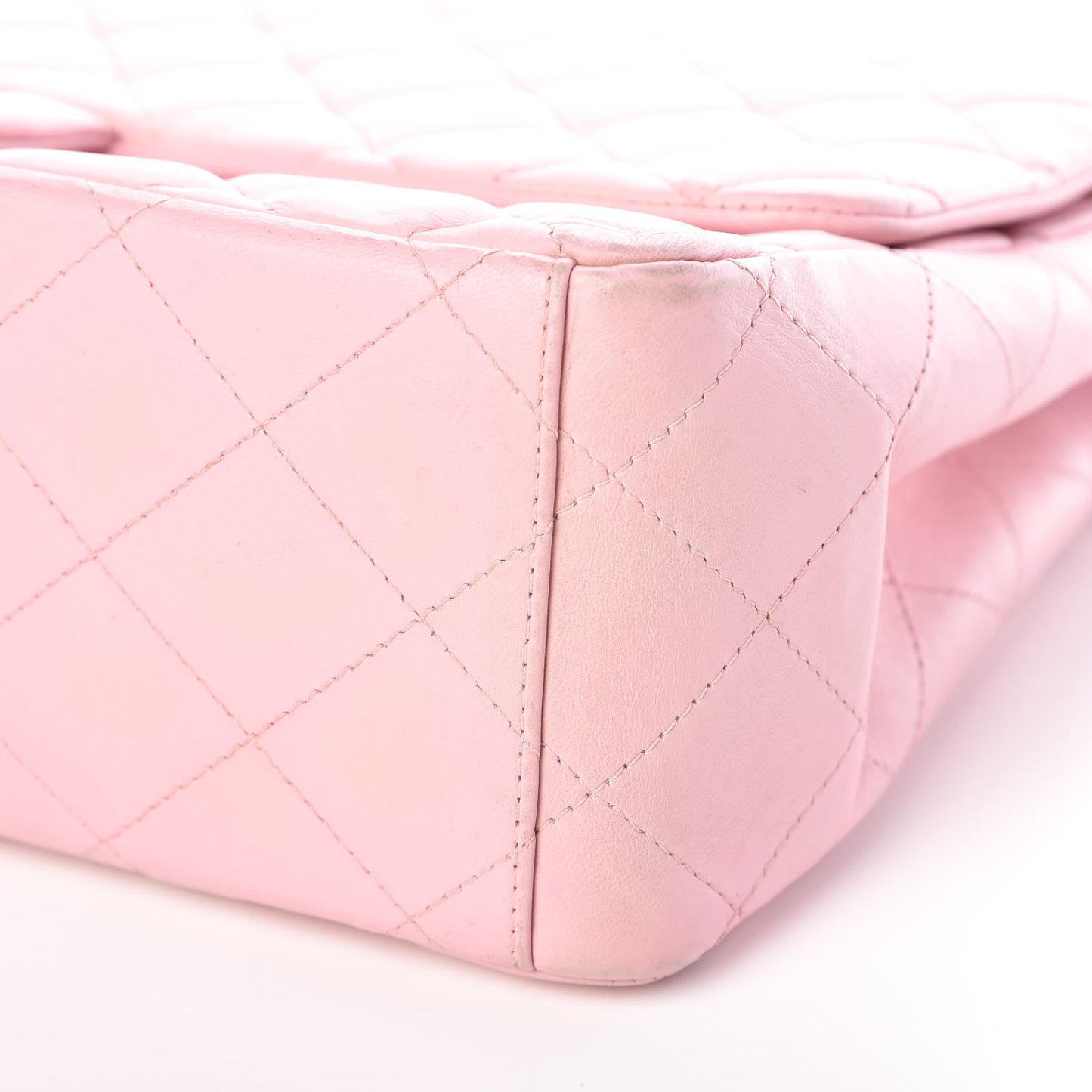 Lambskin Quilted Maxi Single Flap Pink