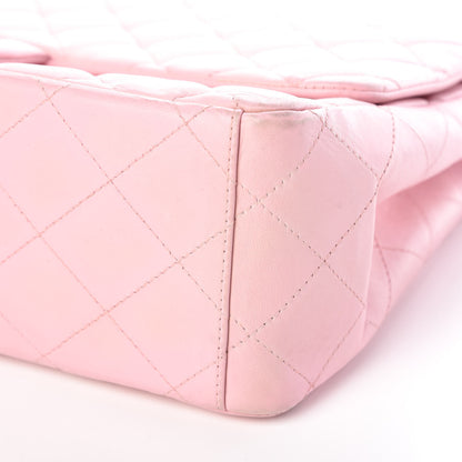 Chanel Lambskin Quilted Maxi Single Flap Pink 9 of 18
