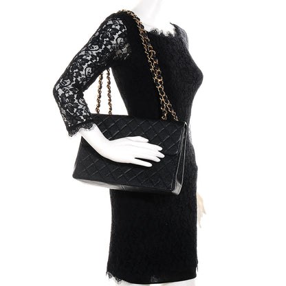 Chanel Caviar Jumbo Single Flap Black 2 of 9