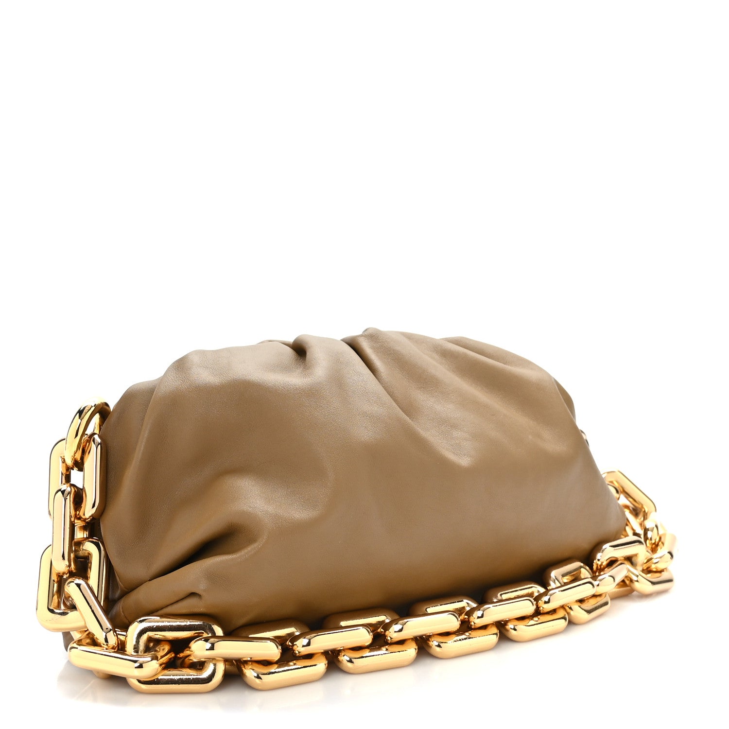 Bottega Veneta Calfskin The Pouch Chain Cammello 3 of 10