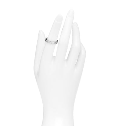 Cartier 18K White Gold 3.5mm LOVE Wedding Band Ring 52 6 2 of 4