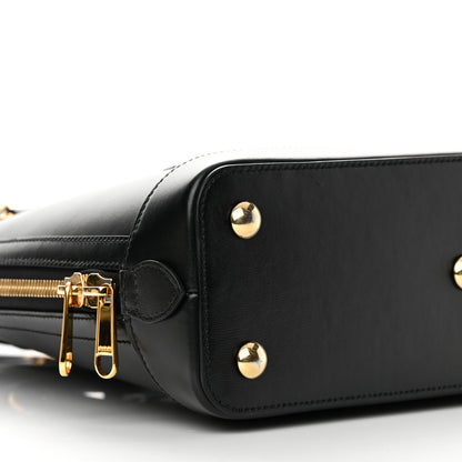 Gucci Boarded Plutone Calfskin Horsebit 1955 Top Handle Bag Black 10 of 15