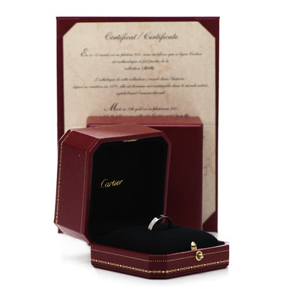 Cartier 18K White Gold 3.5mm LOVE Wedding Band Ring 54 6.75 5 of 5