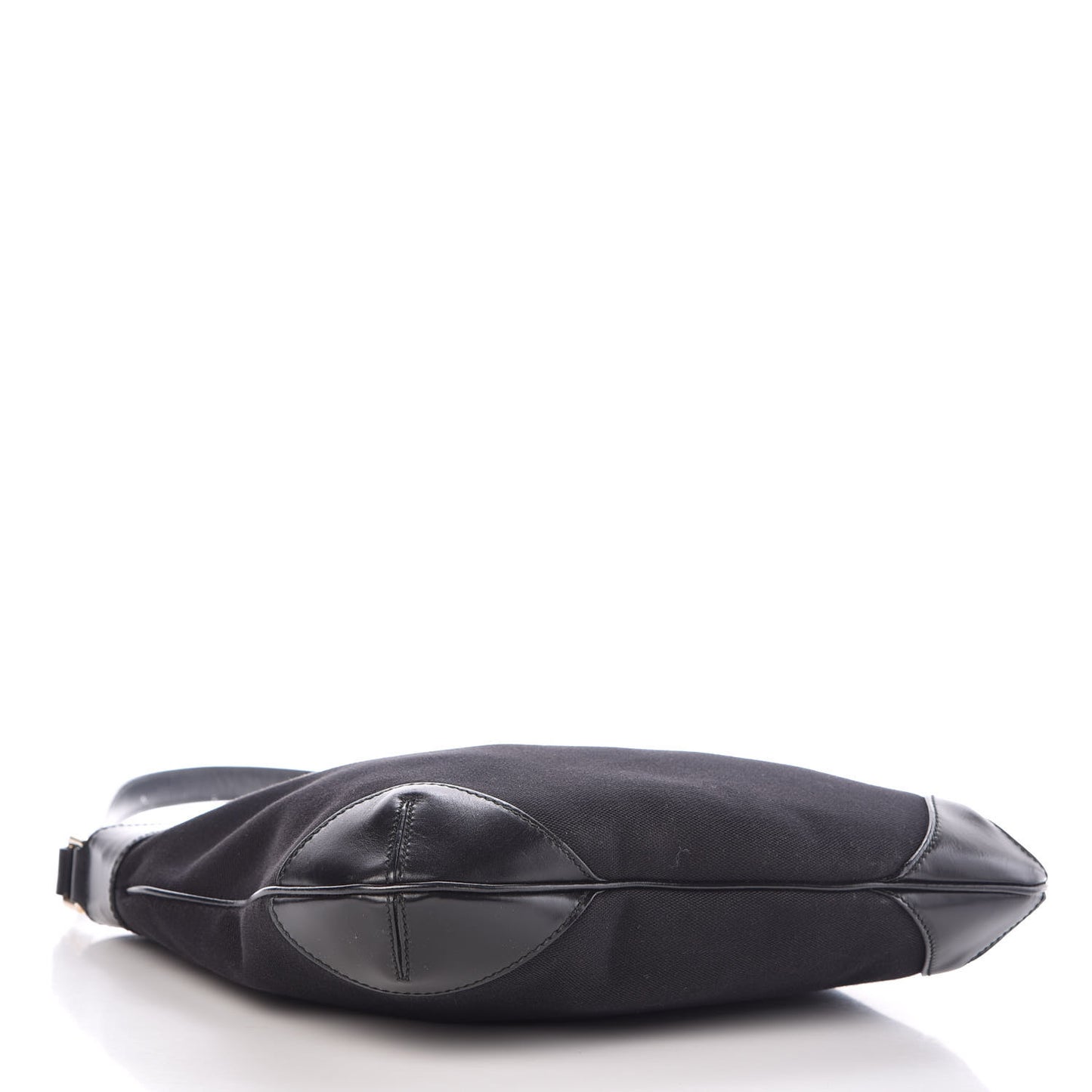 Canvas Signature Hobo Shoulder Bag Black