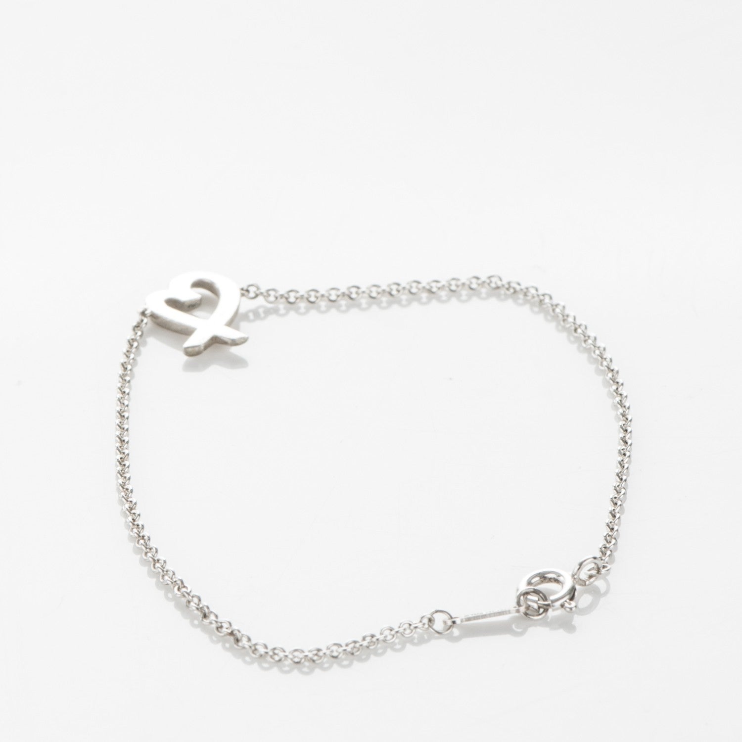 Tiffany Sterling Silver Paloma Picasso Loving Heart Bracelet 3 of 6