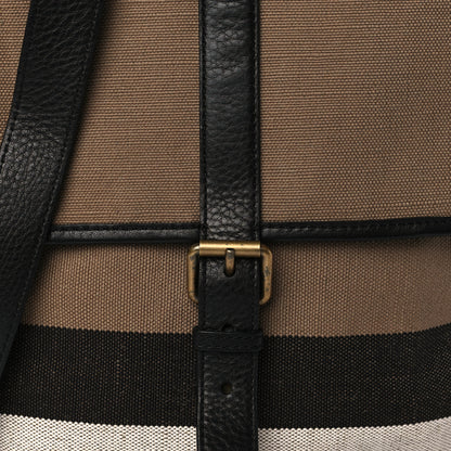 Burberry Canvas Mega Check Everson Crossbody Black 8 of 10