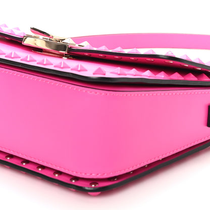 Valentino Garavani Smooth Calfskin Enamel Tonal Rockstud23 Shoulder Bag Pink PP 9 of 9