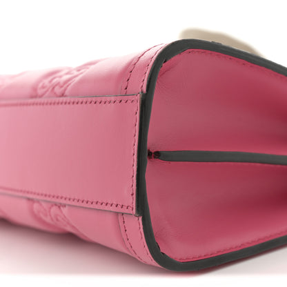 Gucci Calfskin GG Matelasse Small Slim Chain Shoulder Bag Rhodamine Pink Natural 11 of 11