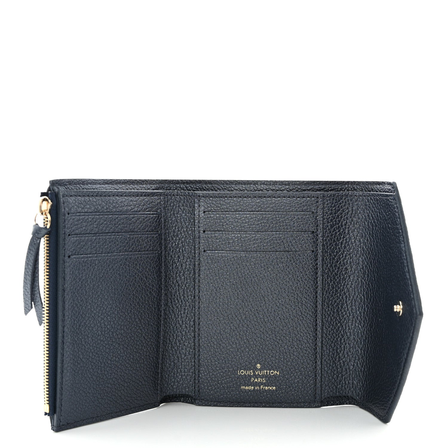 Louis Vuitton Empreinte Monogram Flower Victorine Wallet Navy Blue 5 of 7