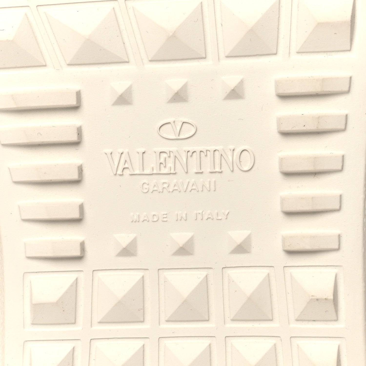 Valentino Garavani Calfskin Rockstud Open Sneakers 36 White Pewter 7 of 9