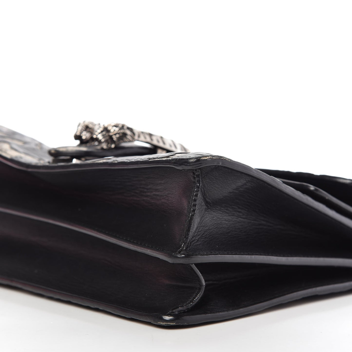 GG Supreme Monogram Arabesque Medium Dionysus Shoulder Bag Black