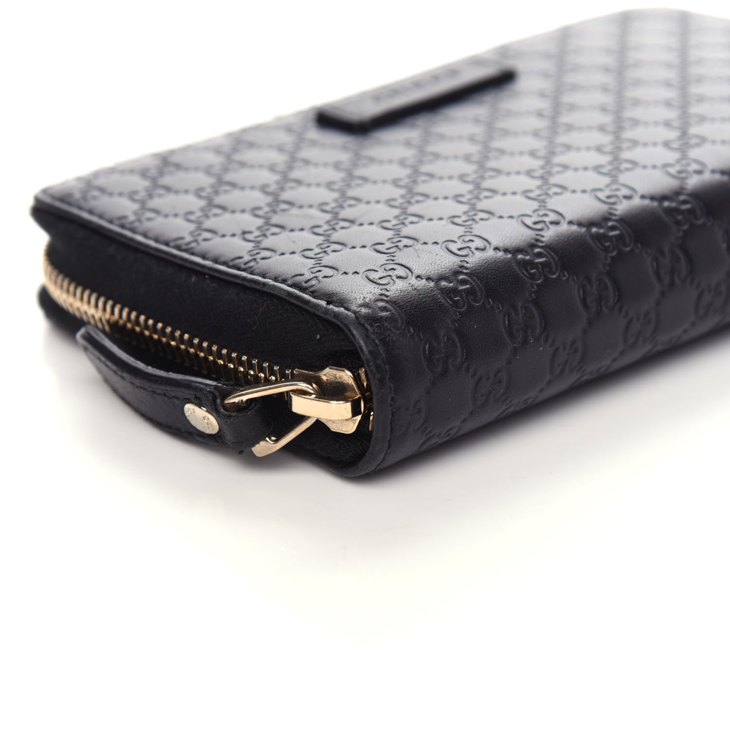 Gucci Soft Microguccissima Zip Around Organizer Wallet Black 7 of 9