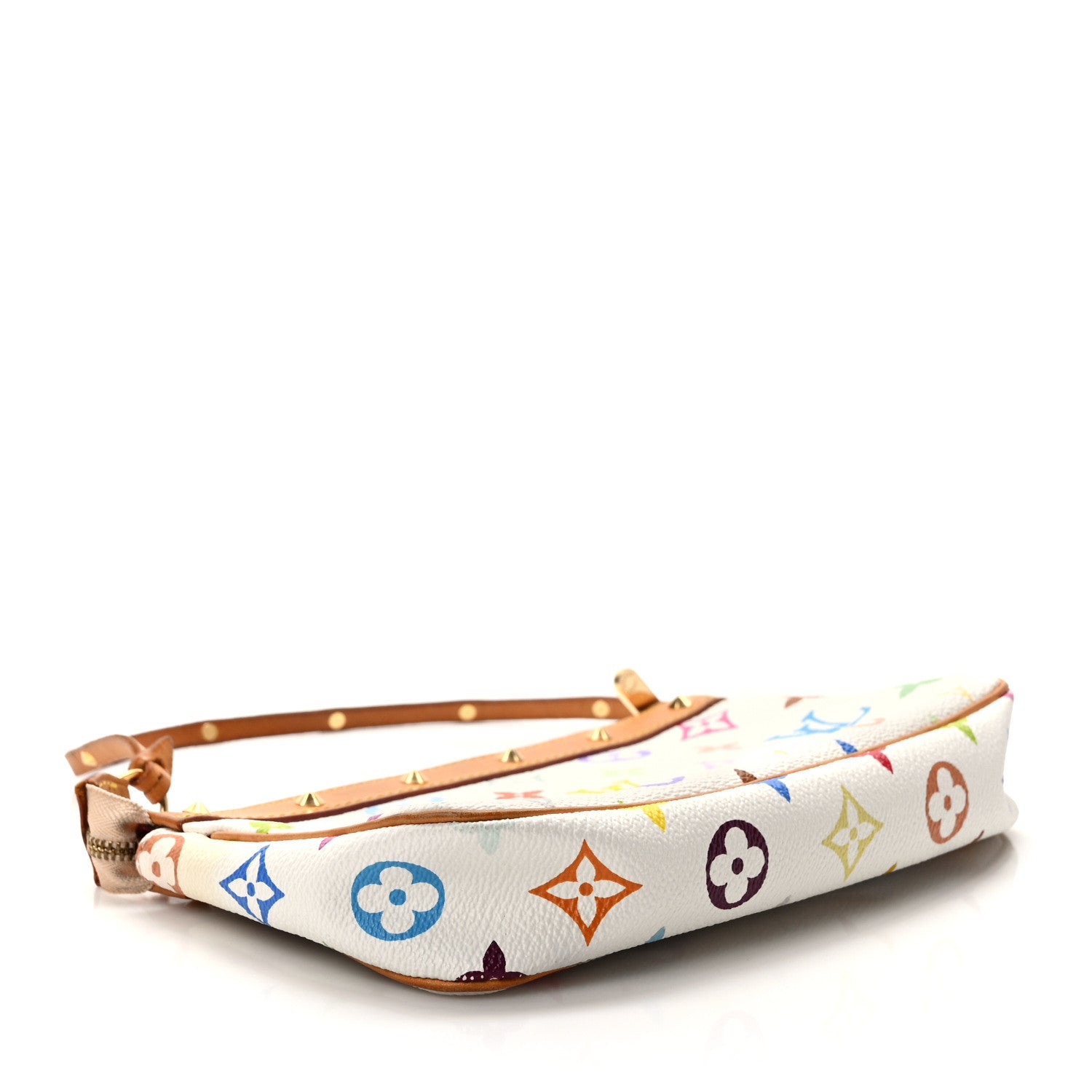 Louis Vuitton Monogram Multicolor Pochette Accessories White 4 of 6