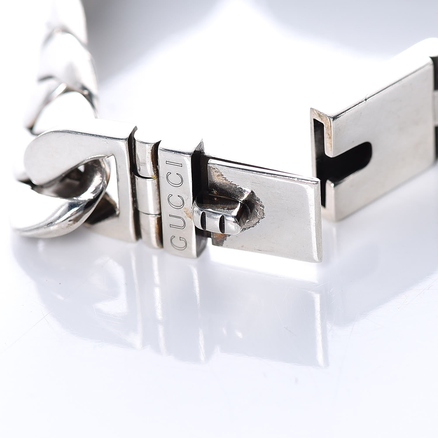 Gucci Sterling Silver Tiger Head Bracelet 7 of 8