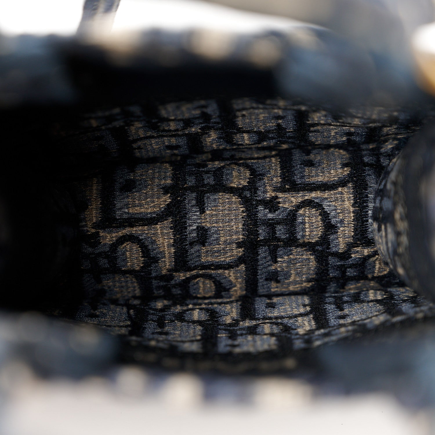 Christian Dior Oblique Mini Book Tote Phone Bag Blue 5 of 10