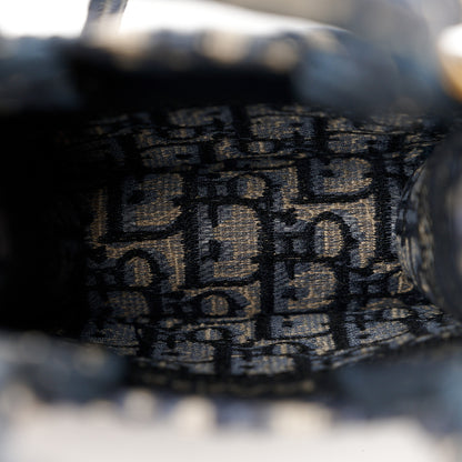 Christian Dior Oblique Mini Book Tote Phone Bag Blue 5 of 10