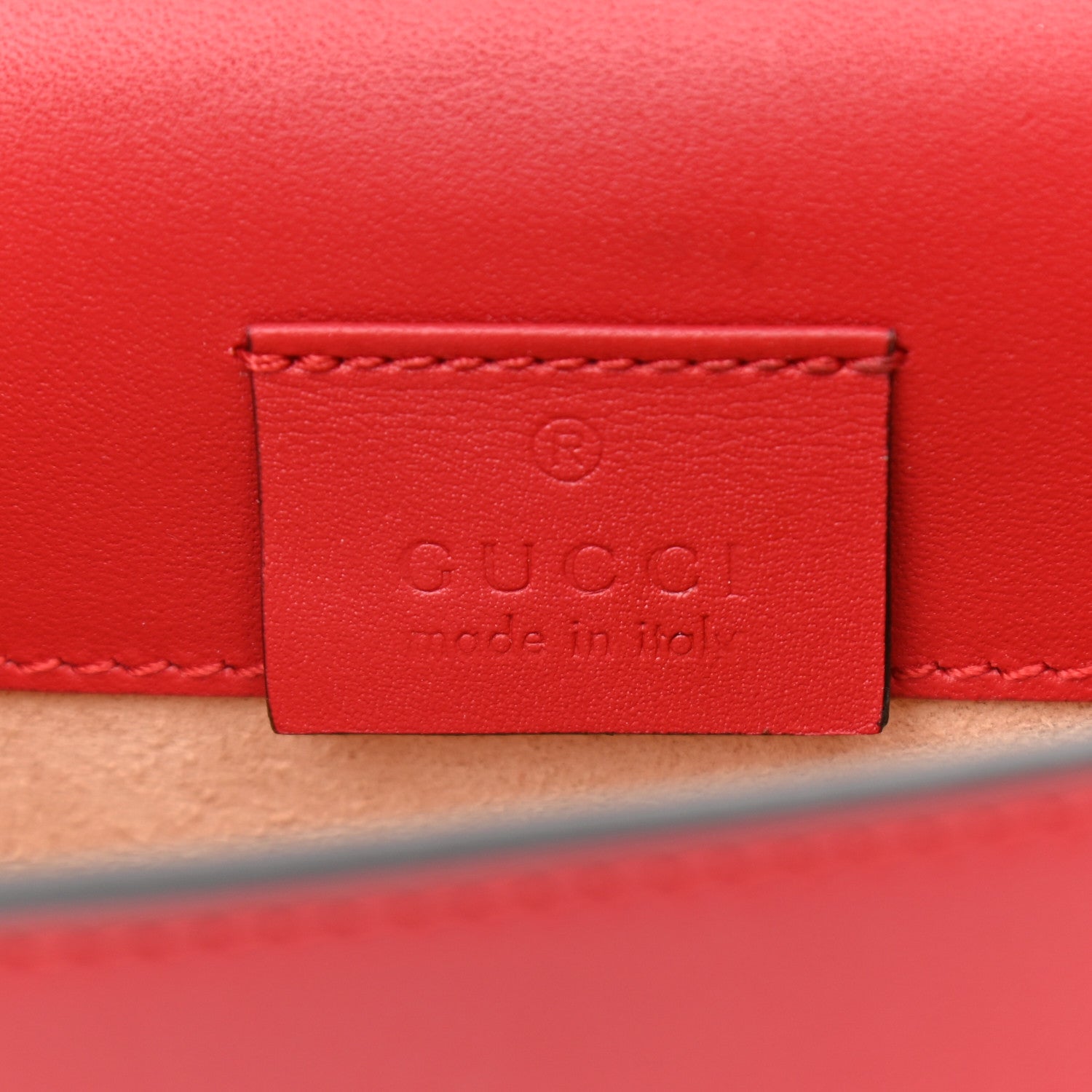Gucci Calfskin Super Mini Sylvie Chain Shoulder Bag Hibiscus Red 6 of 8