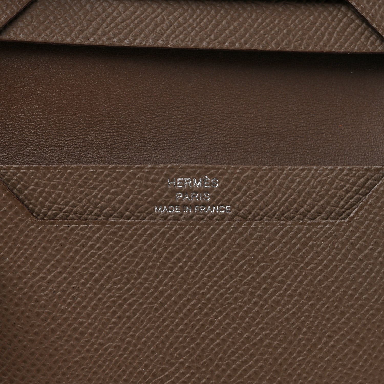 Hermes Epsom Bearn Card Holder Wallet Etoupe 6 of 8