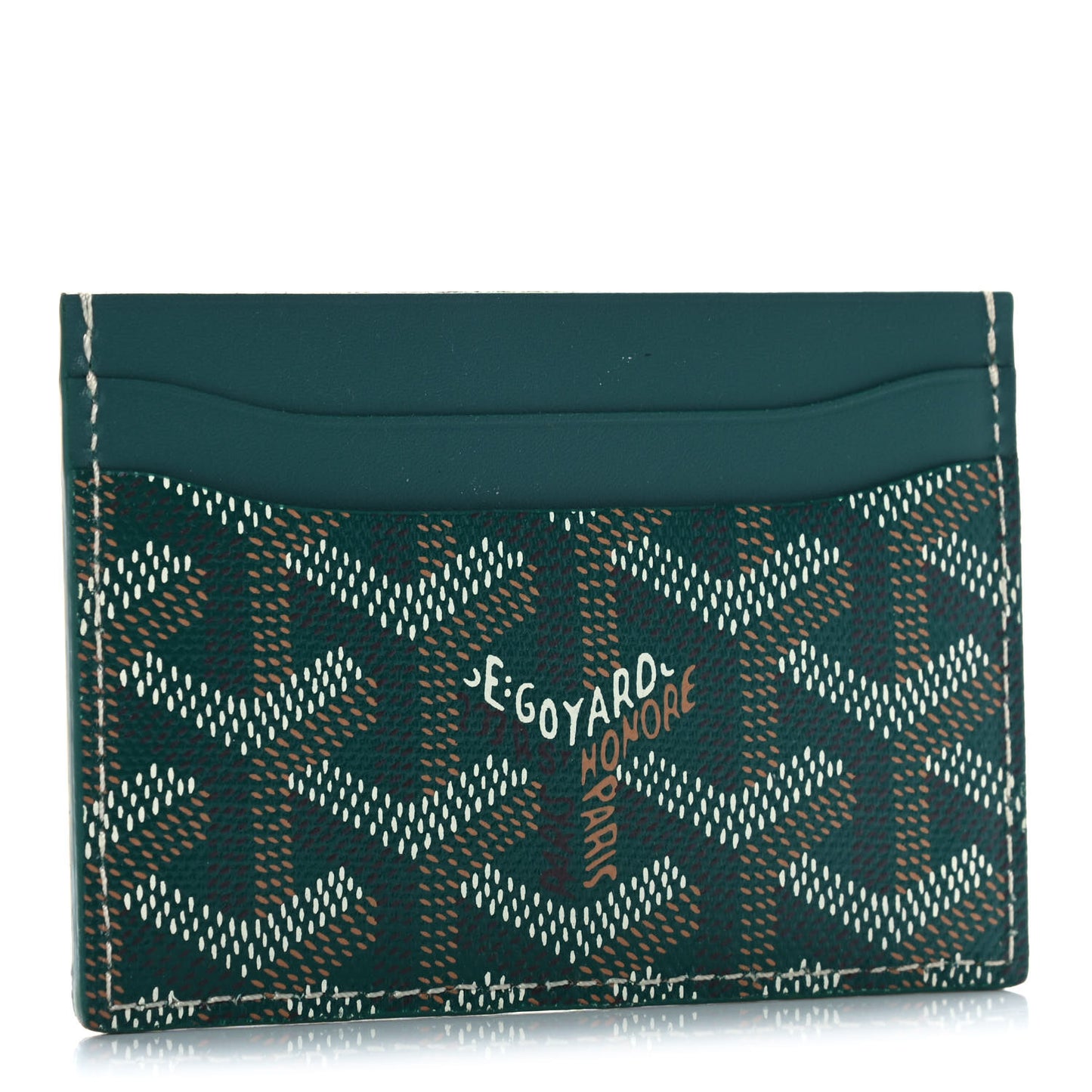 Goyardine Saint Sulpice Card Holder Green