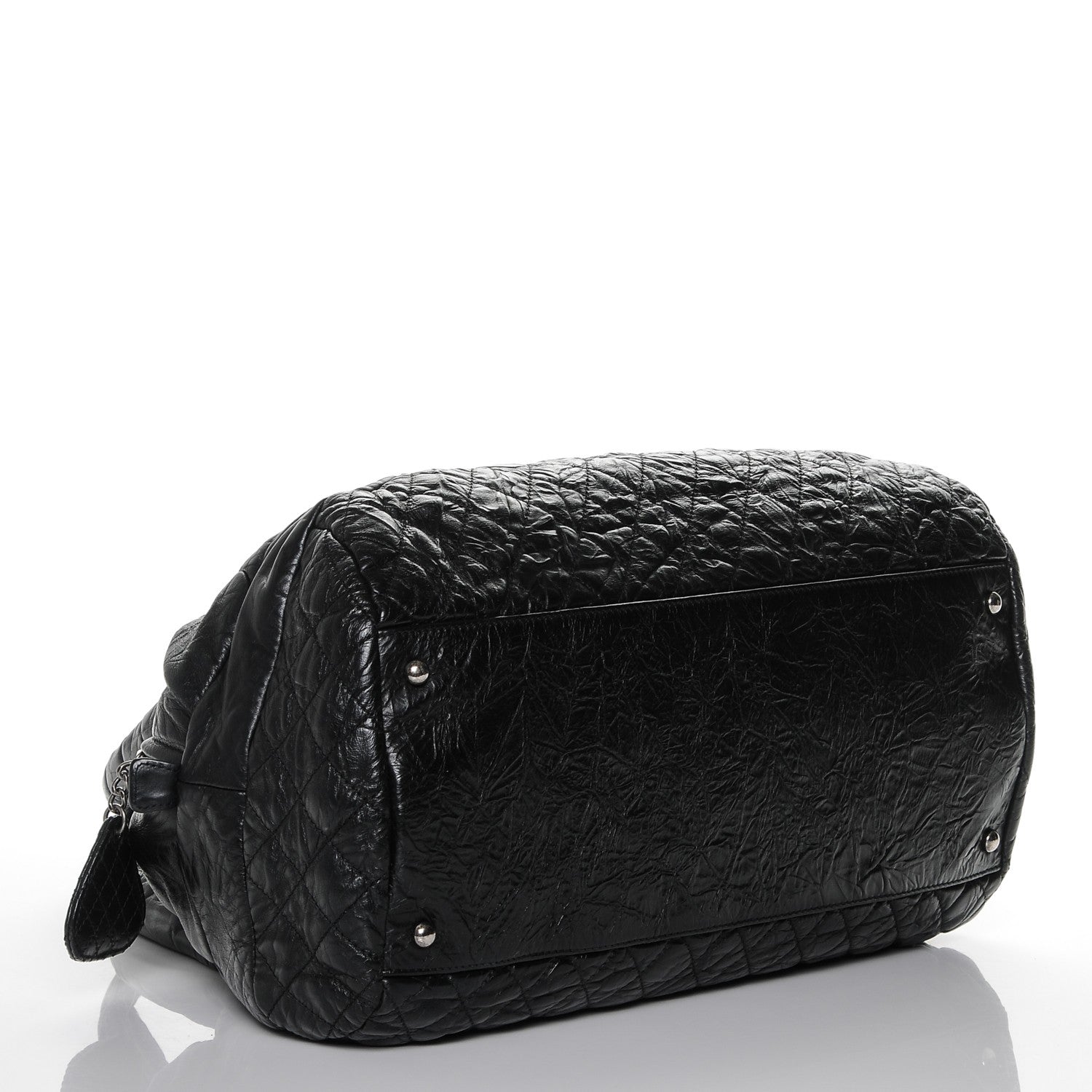 Chanel Aged Calfskin Coco Rider Bowling Bag Black 4 of 7