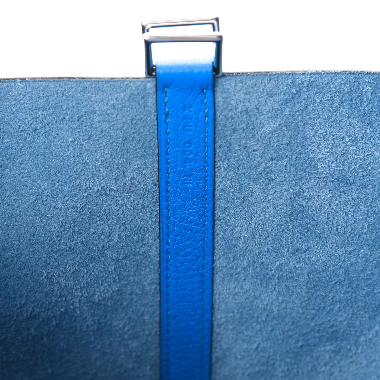 Taurillon Clemence Picotin Lock 22 MM Bleu Hydra
