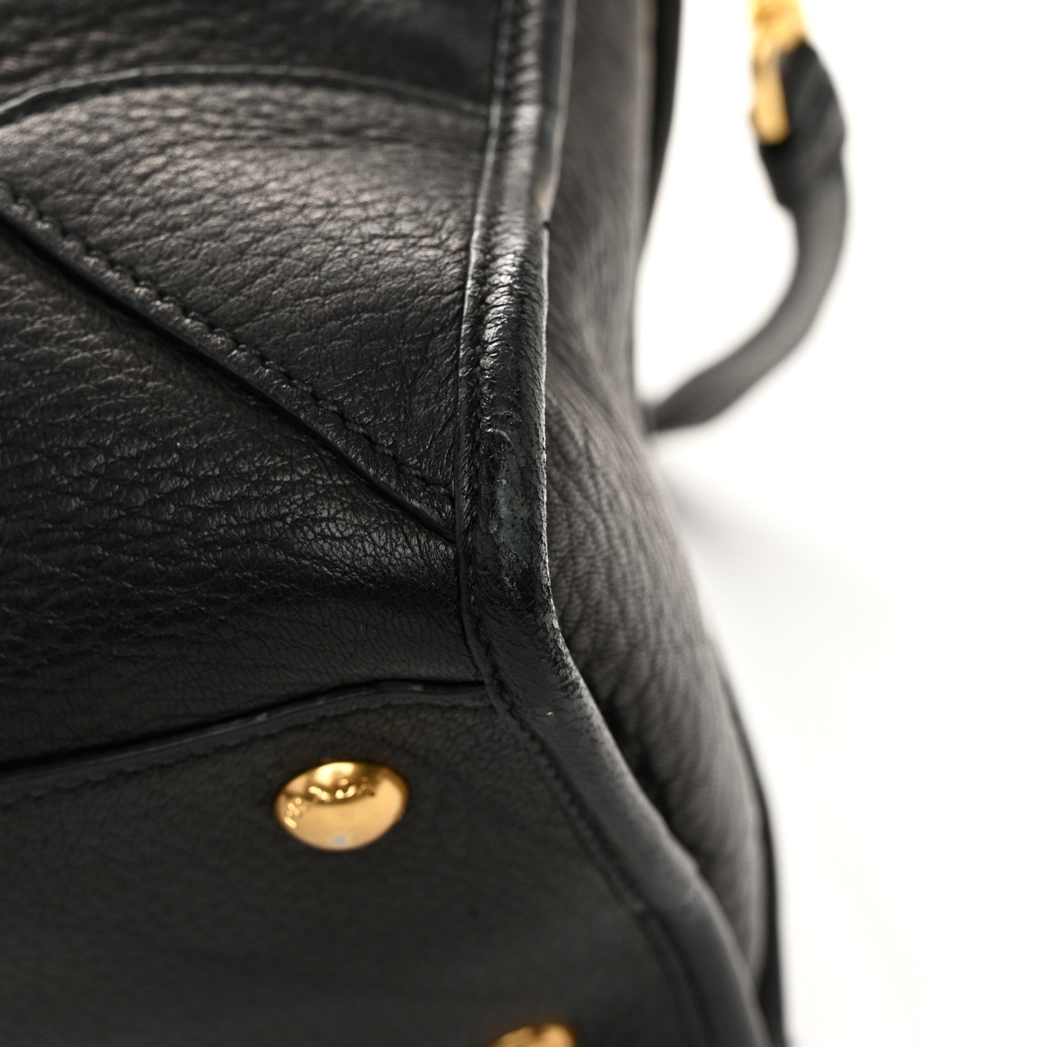 Prada Vitello Daino Shopping Satchel Black 11 of 11