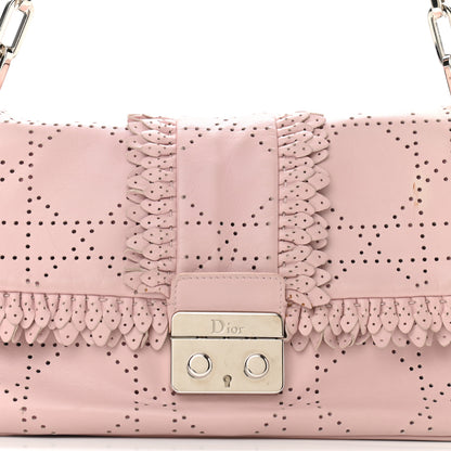 Christian Dior Lambskin Cannage Ruffle New Lock Flap Pink 12 of 12