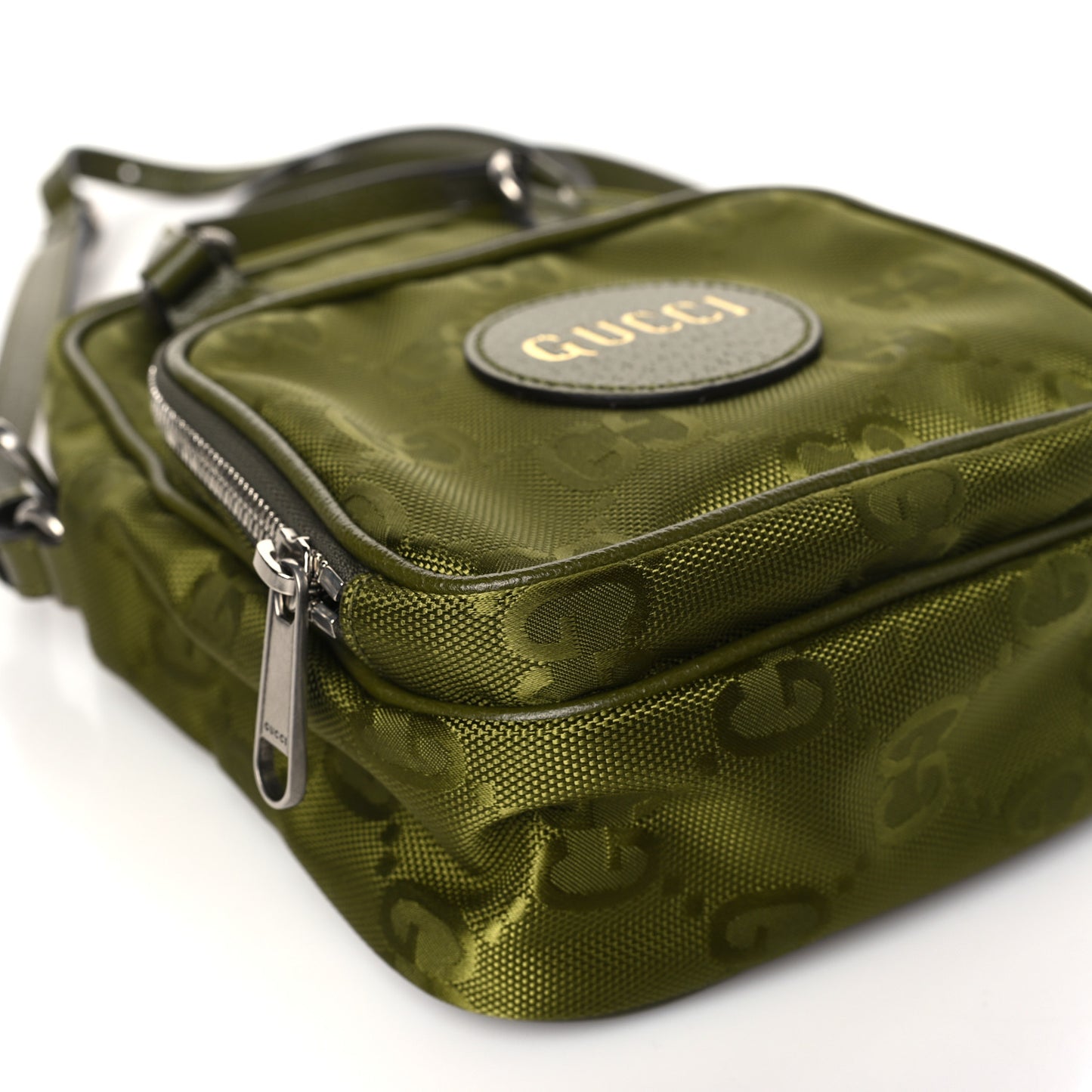 Econyl Nylon Monogram Off The Grid Shoulder Bag Juniper Green