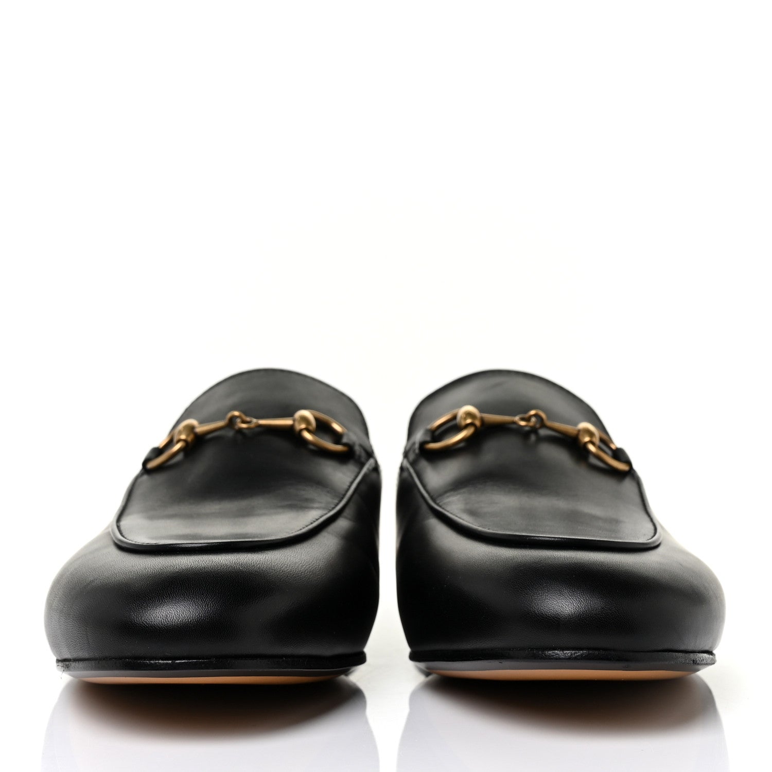 Gucci Calfskin Womens Princetown Slippers 36.5 Black 2 of 9