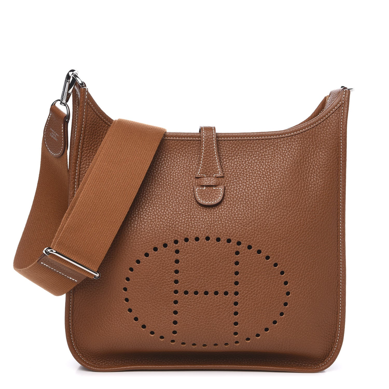 Hermes Taurillon Clemence Evelyne III PM Gold 1 of 10