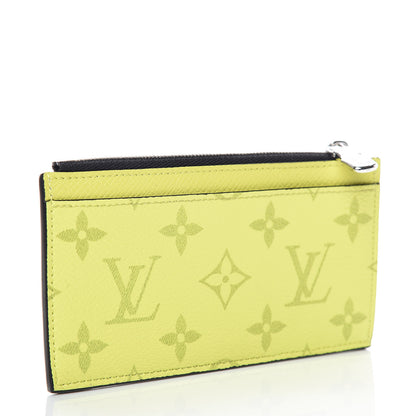 Louis Vuitton Monogram Taiga Coin Card Holder Yellow 3 of 8