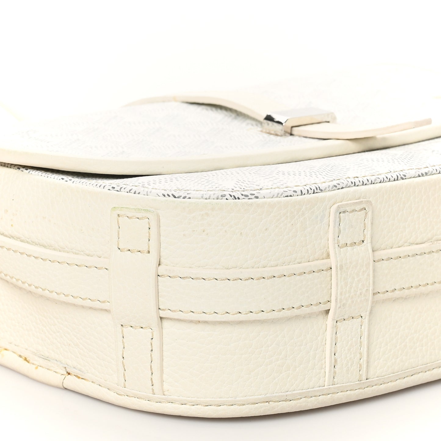 Goyardine Belvedere II PM Messenger Bag White