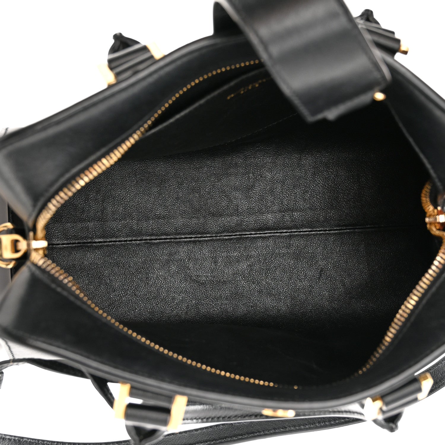 Saint Laurent Calfskin Monogram Baby Cabas Black 5 of 12