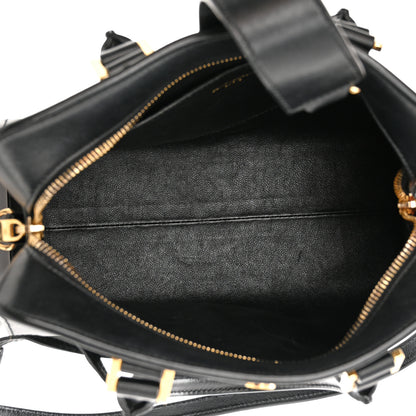 Saint Laurent Calfskin Monogram Baby Cabas Black 5 of 12