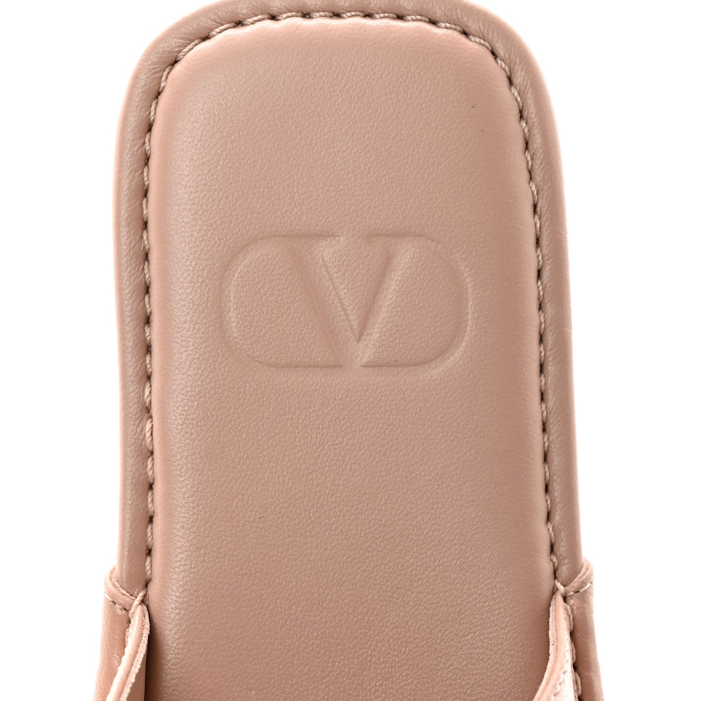 Nappa Roman Stud Flat Slippers 38 Rose Cannelle