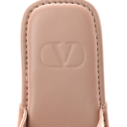 Valentino Garavani Nappa Roman Stud Flat Slippers 38 Rose Cannelle 8 of 9