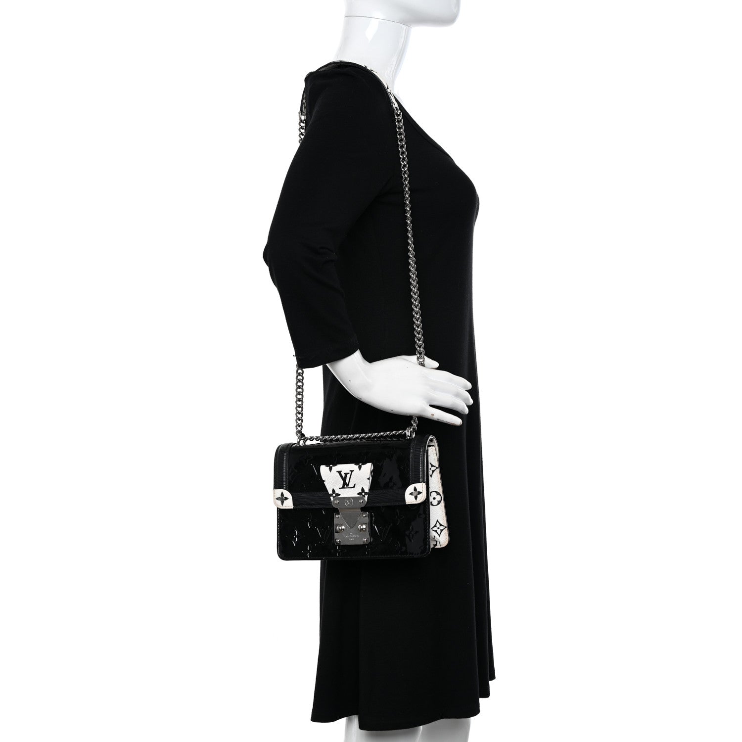 Louis Vuitton Vernis Epi Monogram Wynwood Black White 2 of 9