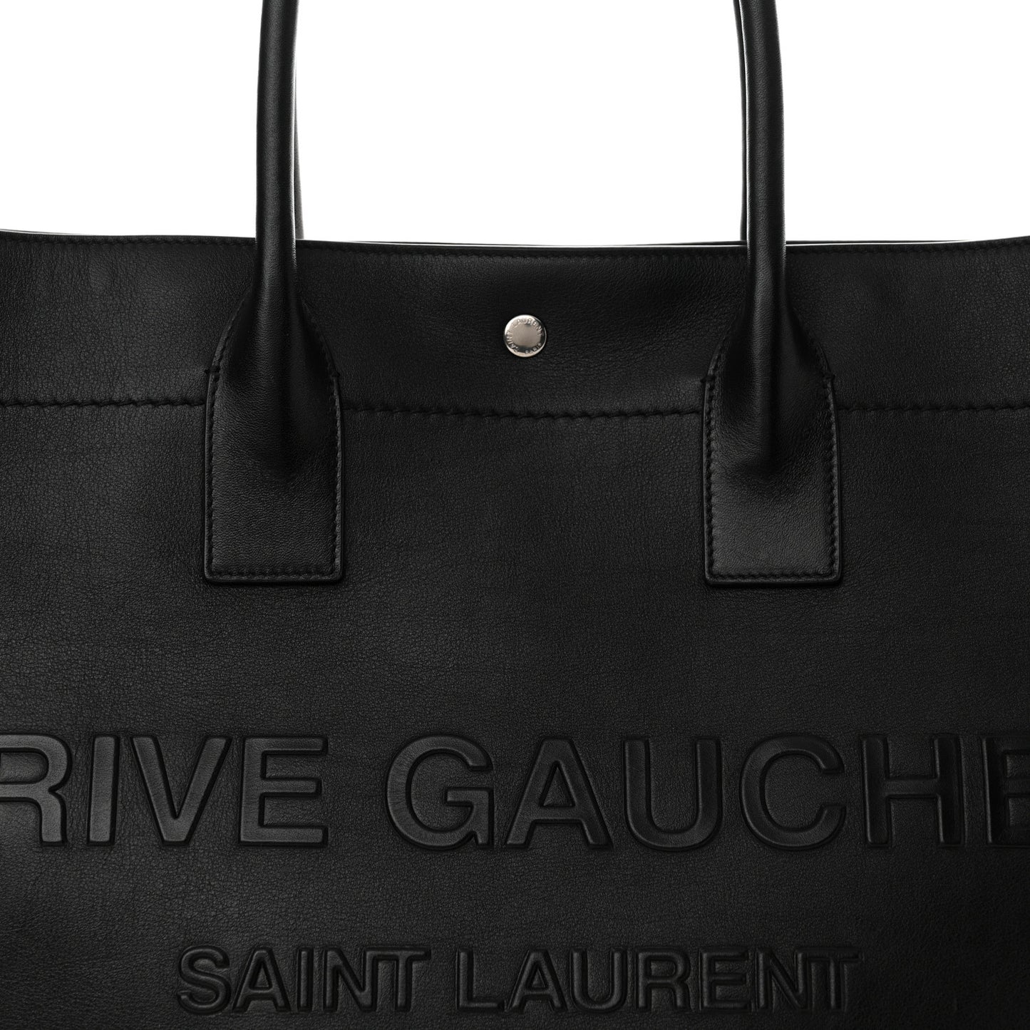 Vitello Rive Gauche Large Tote Black