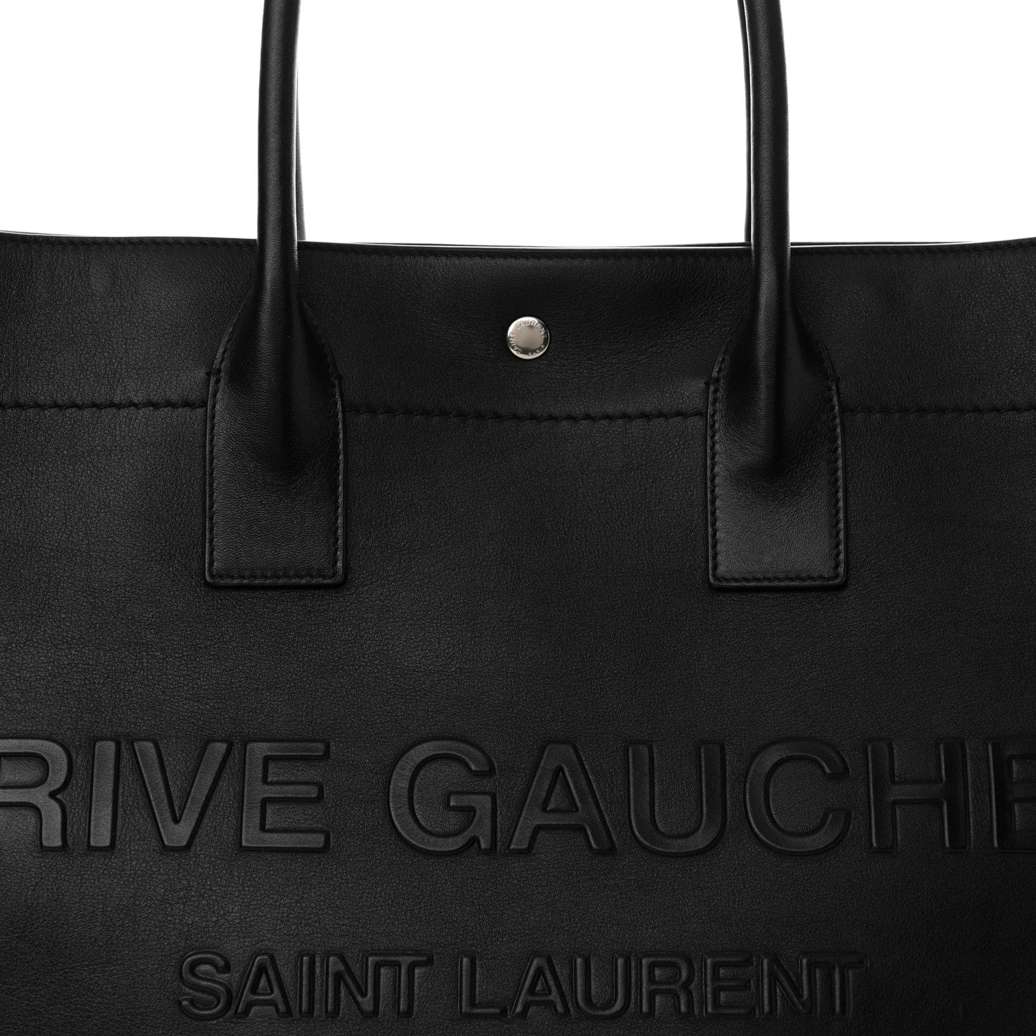 Saint Laurent Vitello Rive Gauche Large Tote Black 8 of 13