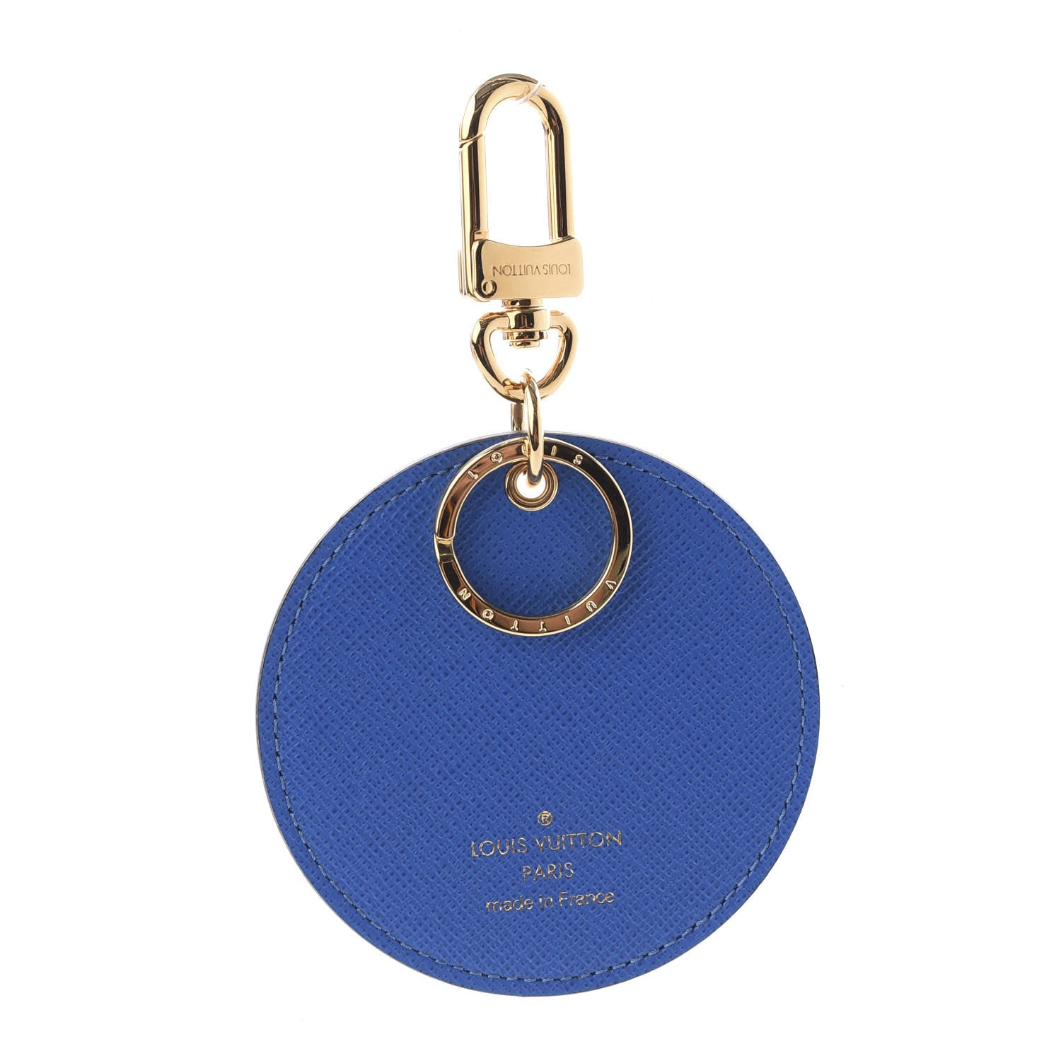 Louis Vuitton Monogram 2019 Christmas Animation Venice Bag Charm Key Ring Blue 3 of 4